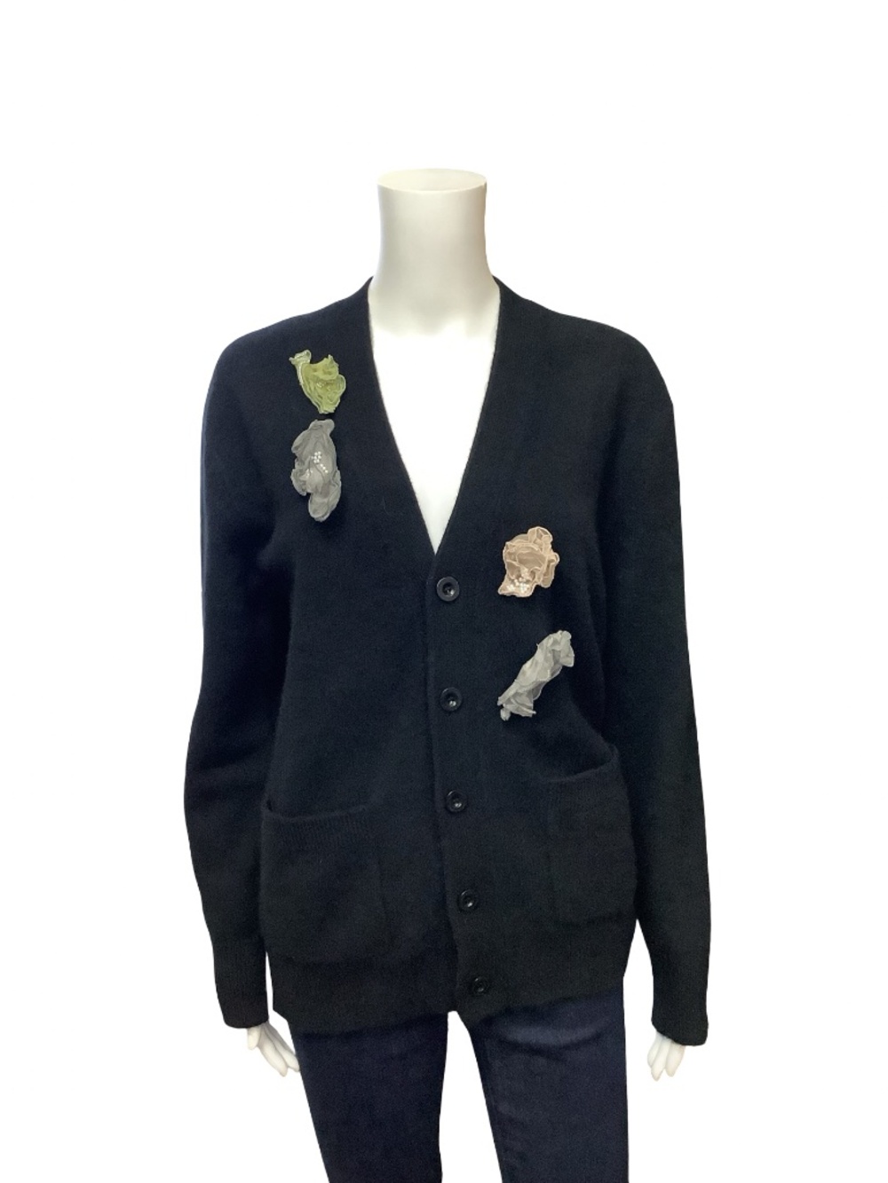 Lingua Franca Cashmere V-Neck Sweater Size: S